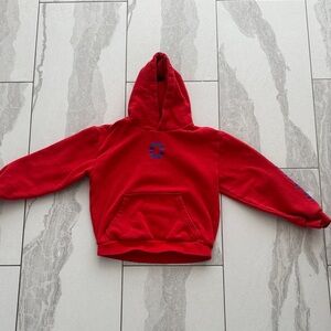 Overtime Vibrant Red Kids Hoodie